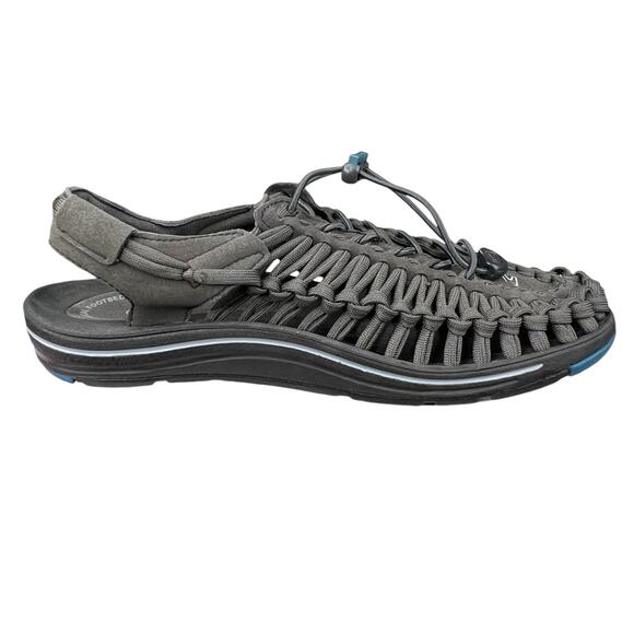 Keen Mens Uneek Grey Corded Trail Hiking Sandal Size US 8 - Picture 4 of 10